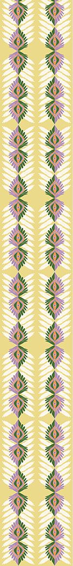 patterned-wallpaper-vertical-ethno-leaves