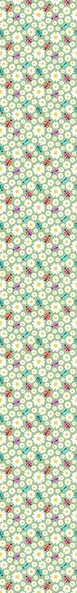 patterned-wallpaper-ladybugs-love-flowers