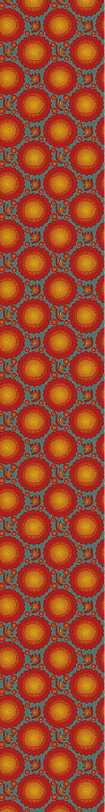 patterned-wallpaper-marigold-flowers