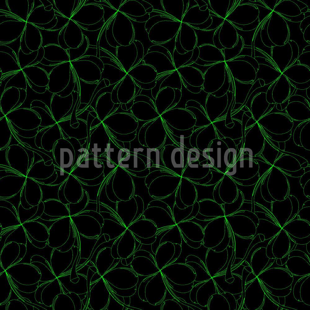 patterned-wallpaper-shamrock-silhouettes