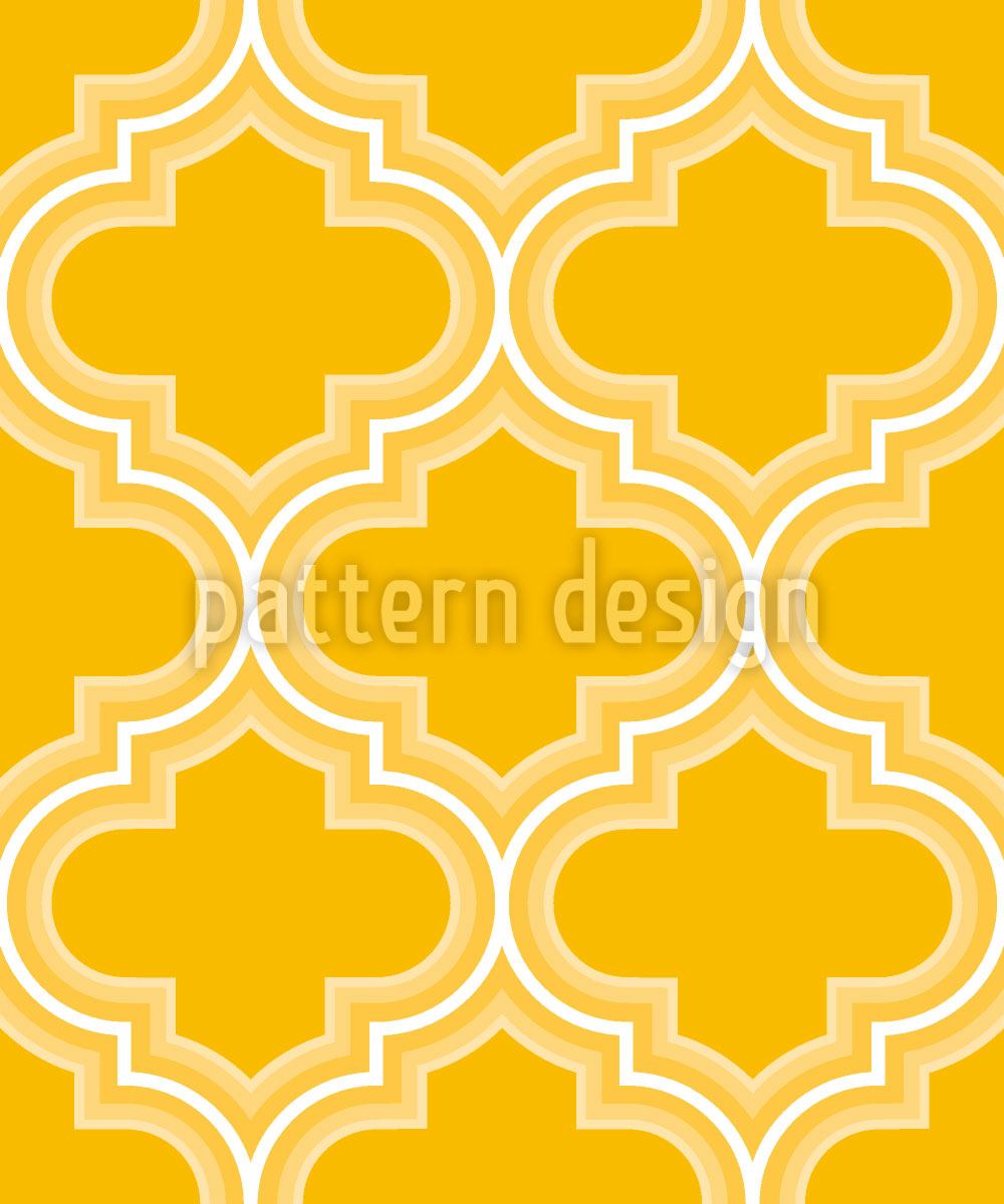 patterned-wallpaper-retro-morocco-yellow