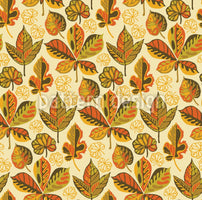 patterned-wallpaper-golden-leaves-morning-glory