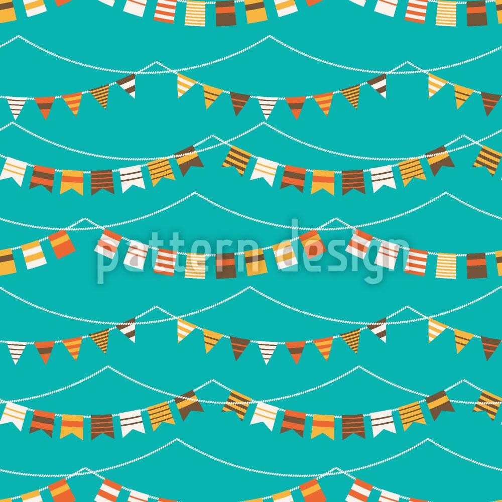 patterned-wallpaper-garlands-and-waves