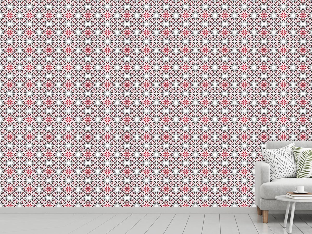 patterned-wallpaper-poinsettia-fantasy