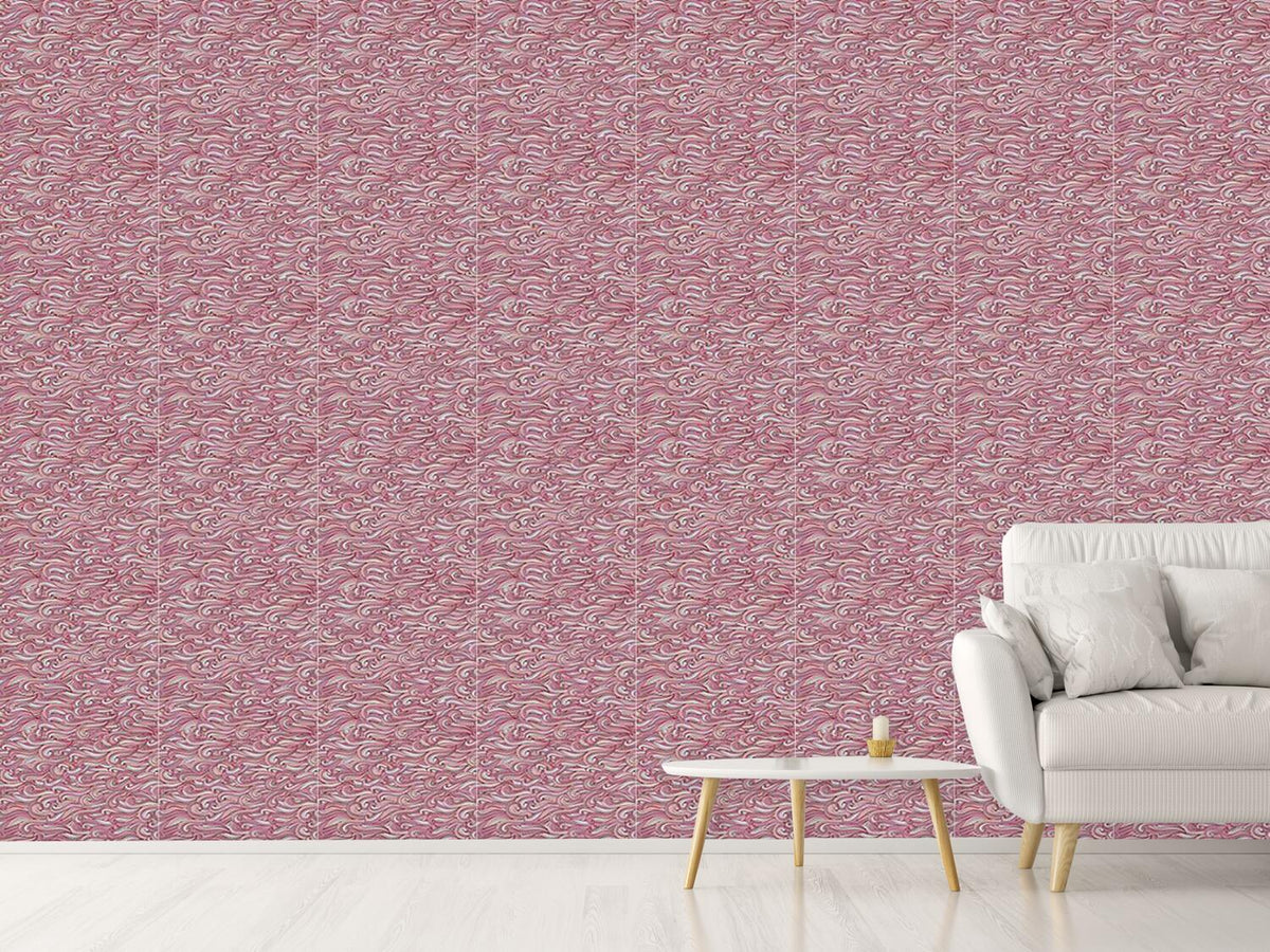 patterned-wallpaper-gentle-waves-at-sunset