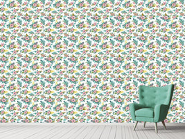 patterned-wallpaper-bouquet