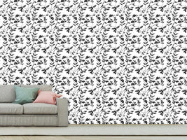 patterned-wallpaper-leaves-in-the-shadow