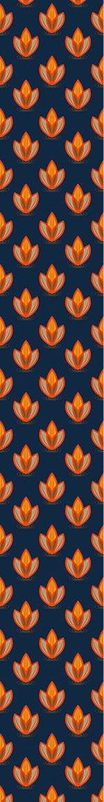 patterned-wallpaper-lotus-orange