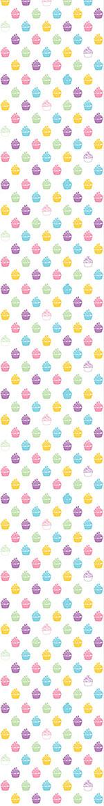 patterned-wallpaper-blueberry-cupcakes