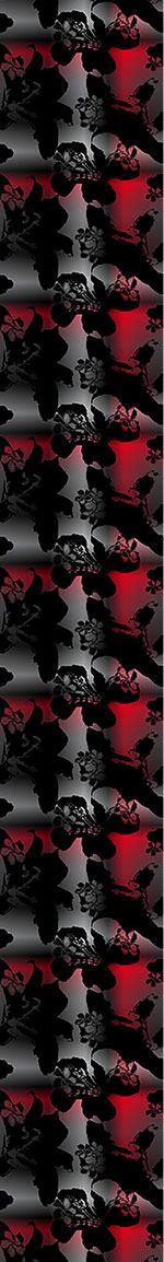 patterned-wallpaper-silhouette-over-check