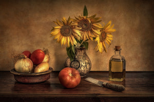 photo-wallpaper-girasoles-en-la-cocina