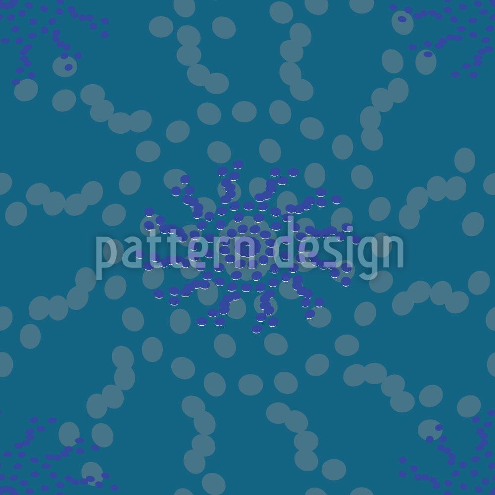 patterned-wallpaper-dotted-flowers