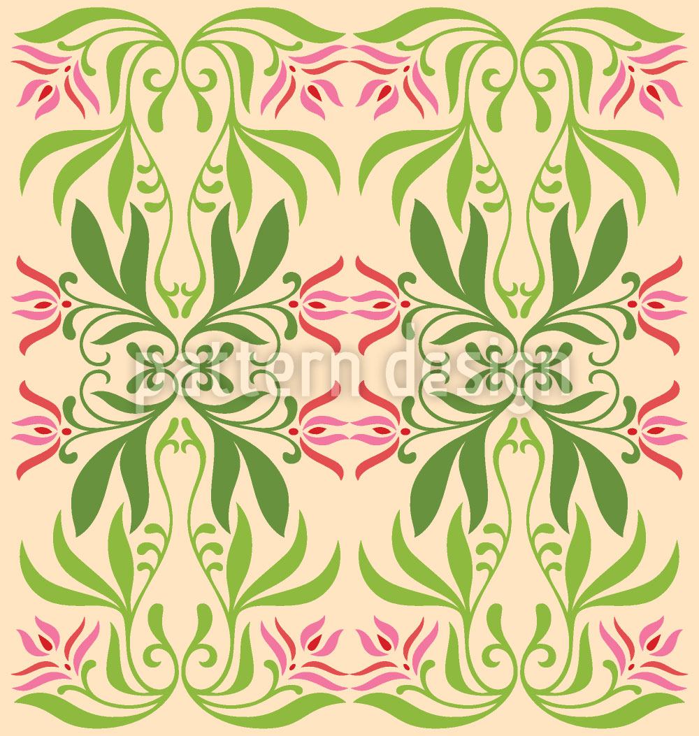 patterned-wallpaper-mystic-flora-green