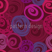 patterned-wallpaper-roses-in-circles