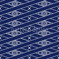 patterned-wallpaper-rhombus-blue