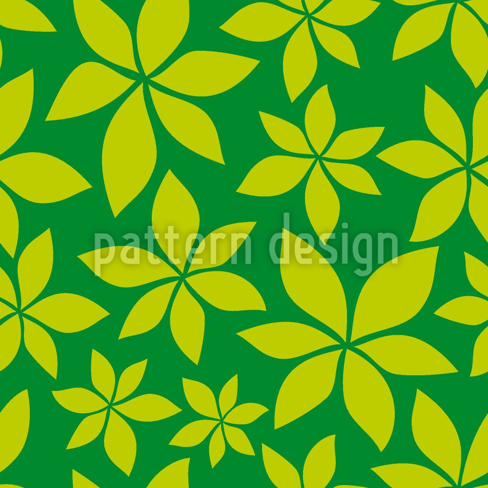 patterned-wallpaper-young-chestnut-leaves