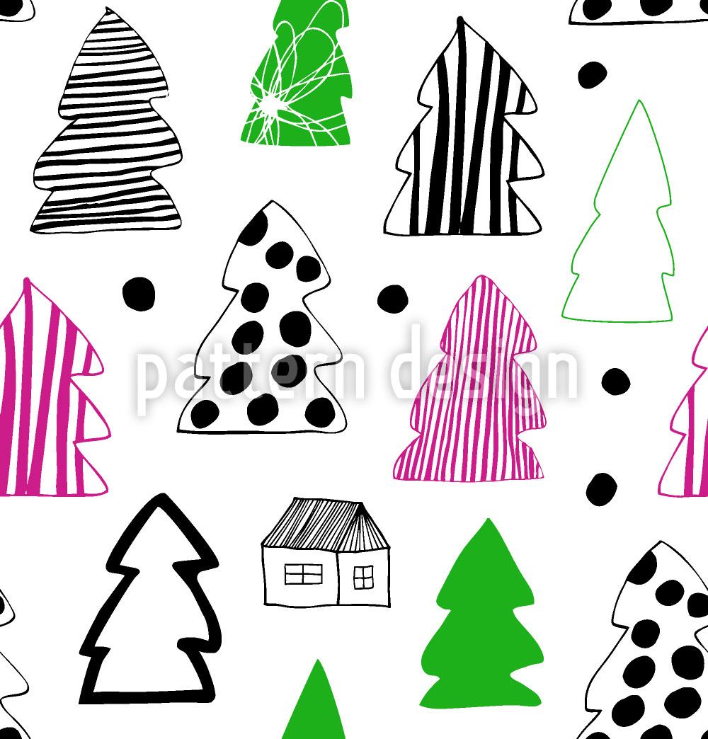 patterned-wallpaper-painted-fir-woods