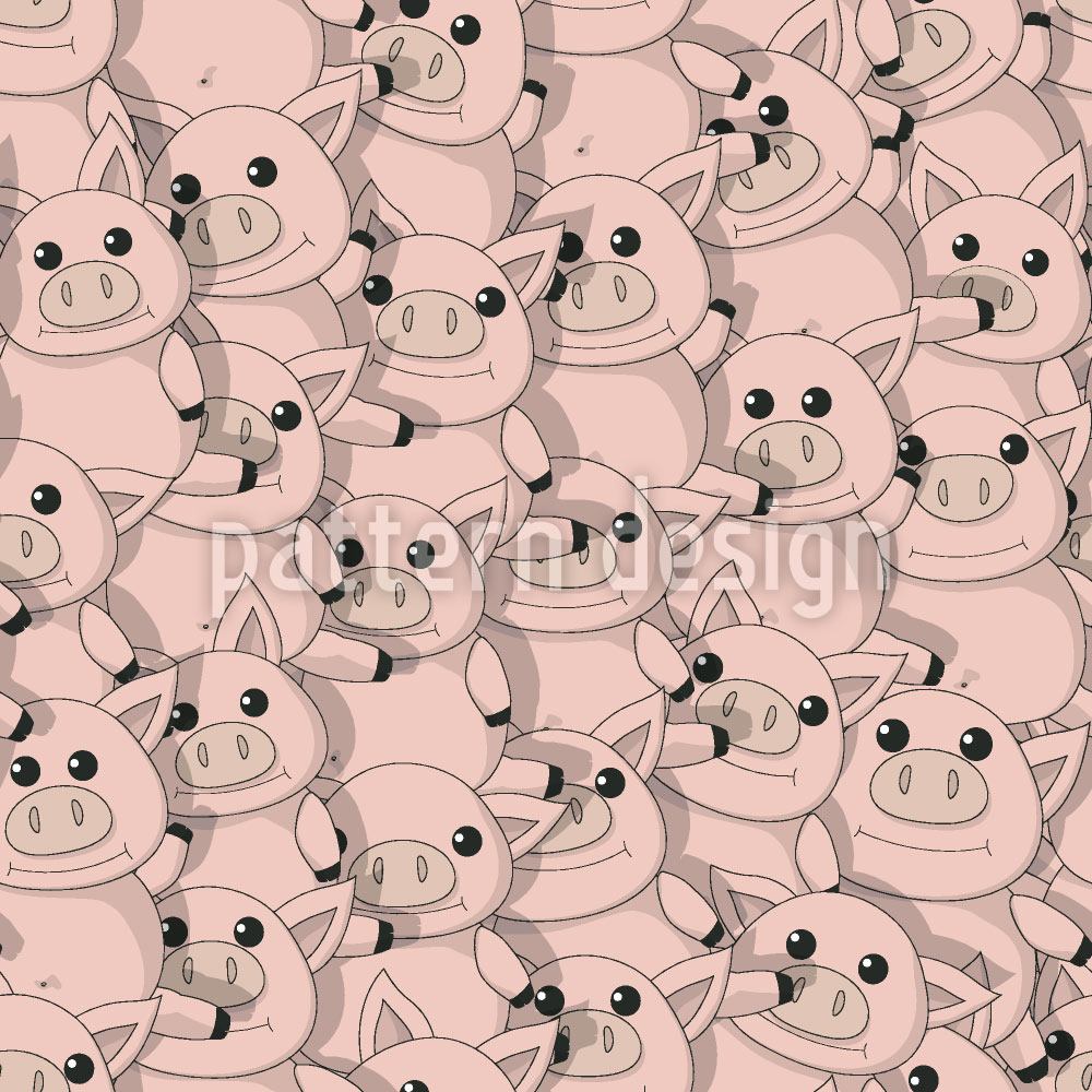 patterned-wallpaper-piggy-button-eyes-party