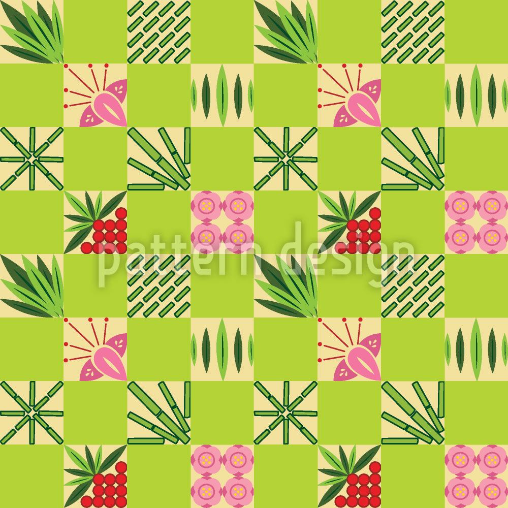 patterned-wallpaper-checked-bamboo-pattern