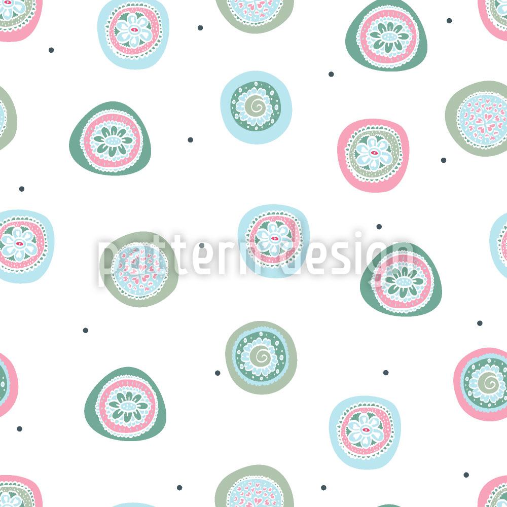 patterned-wallpaper-flowers-and-dots