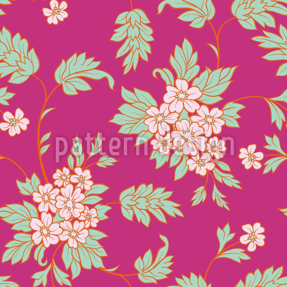 patterned-wallpaper-bouquetpink