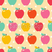 patterned-wallpaper-apples-on-polkadot