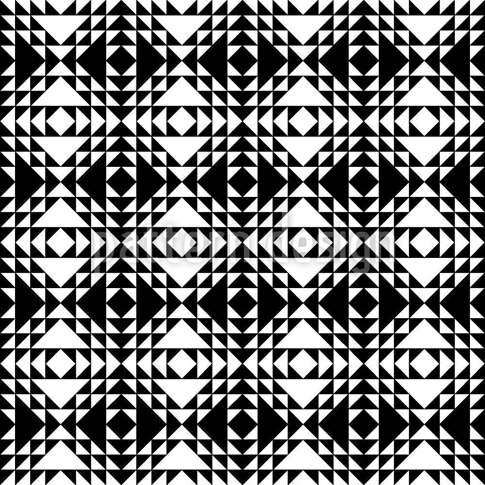 patterned-wallpaper-triangle-monochrome