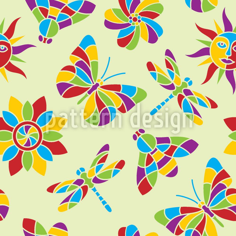 patterned-wallpaper-mosaic-of-summer