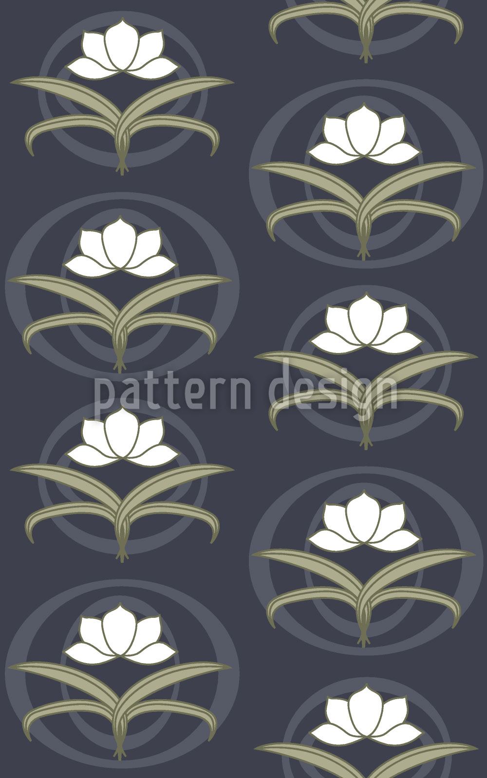 patterned-wallpaper-tender-lilies-at-night