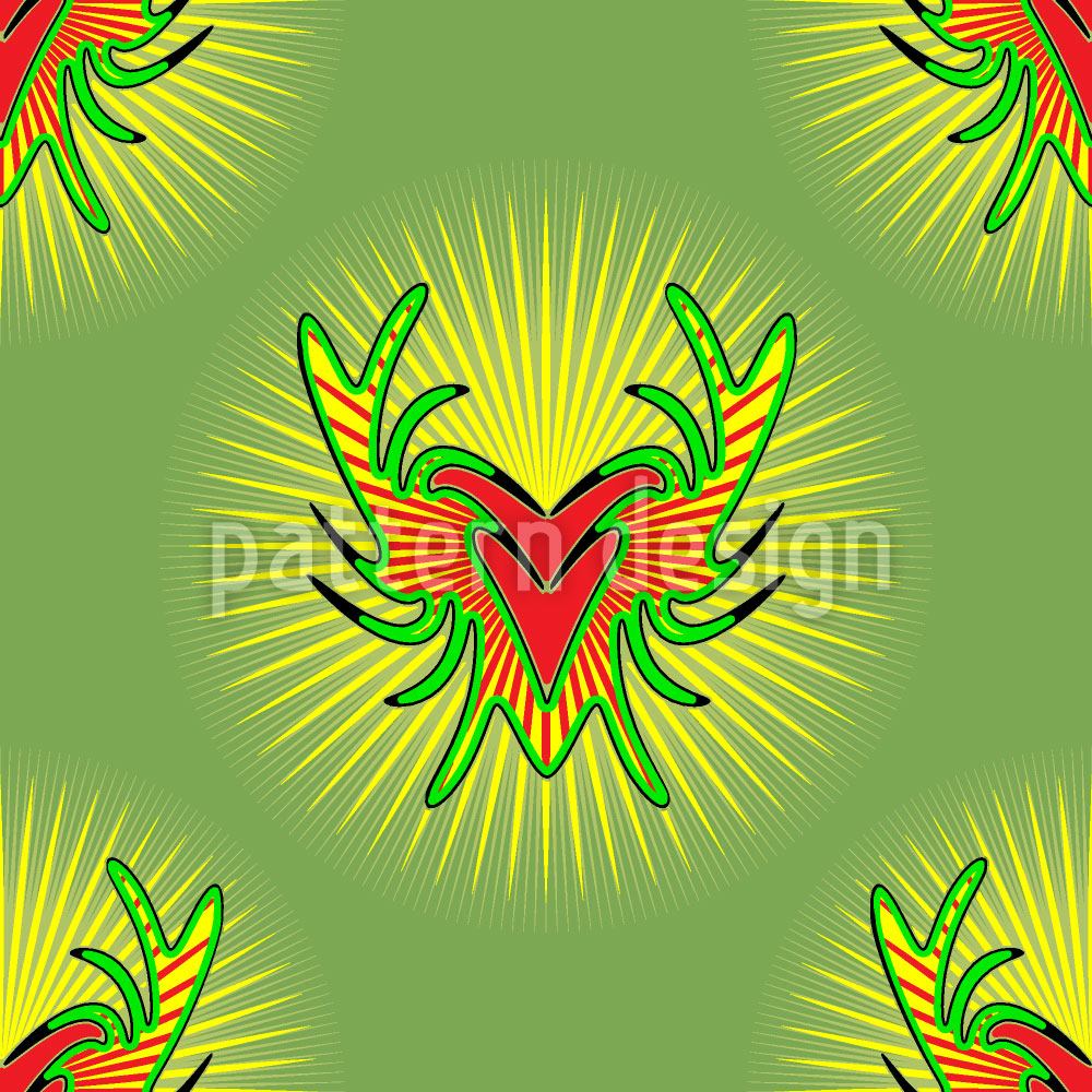 patterned-wallpaper-bunte-jagd