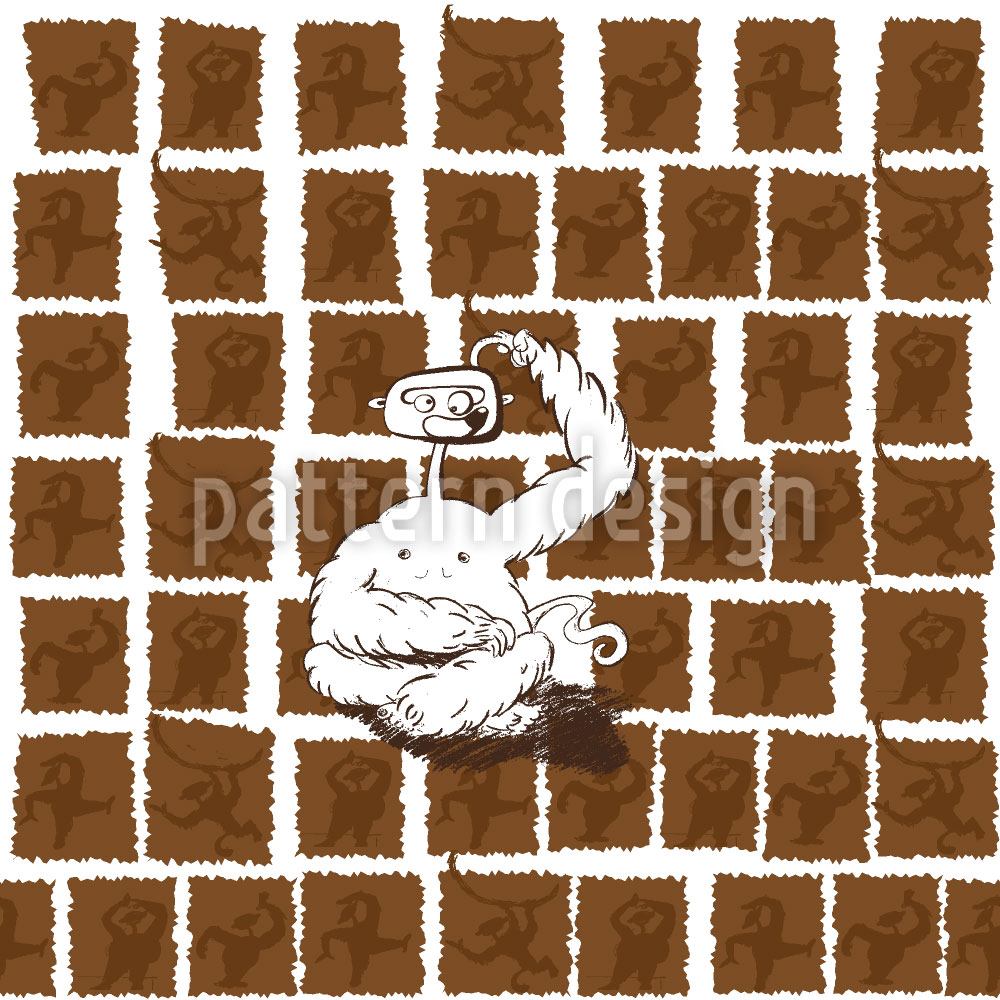 patterned-wallpaper-crazy-monkey