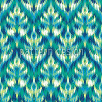 patterned-wallpaper-asian-ikat-damask