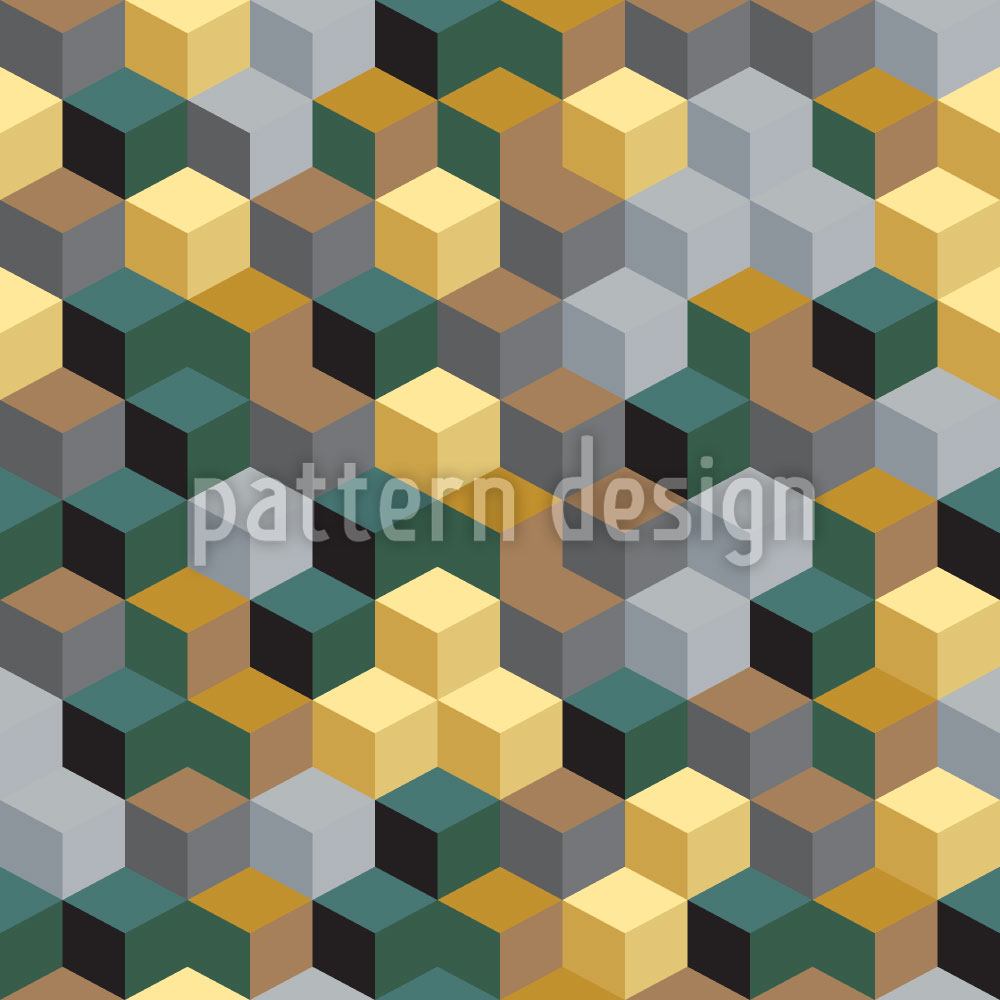 patterned-wallpaper-grid-of-cubes