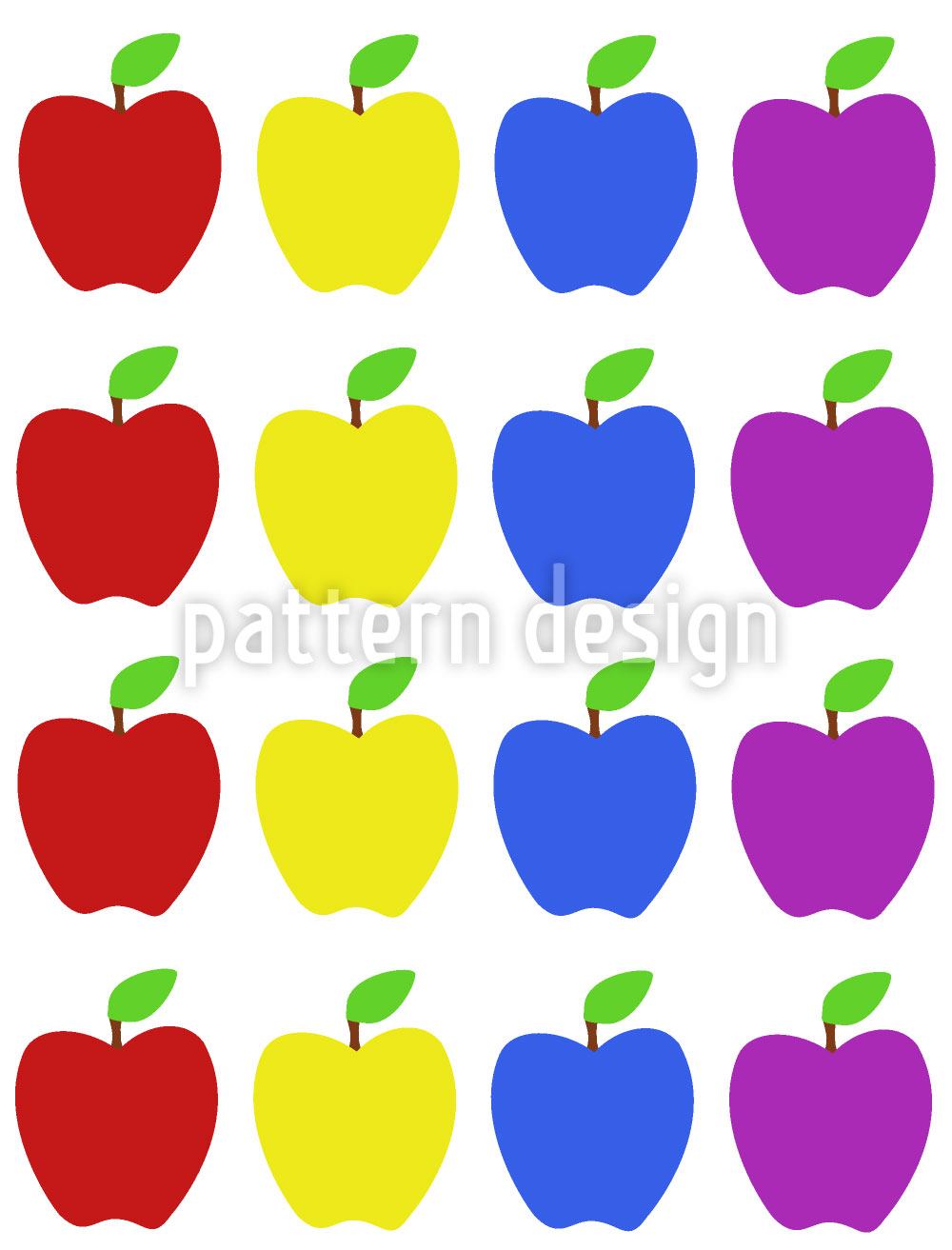 patterned-wallpaper-apple-multicolor