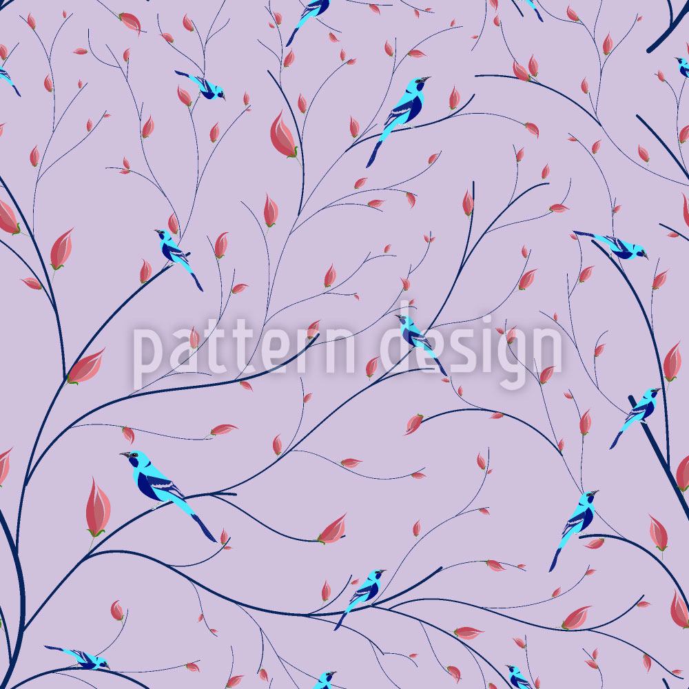 patterned-wallpaper-bluebirds-love