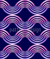 patterned-wallpaper-metal-waves