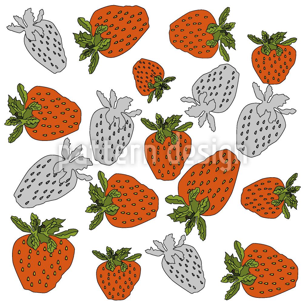 patterned-wallpaper-strawberries-red