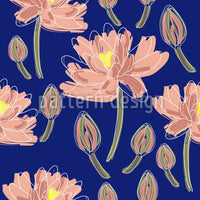 patterned-wallpaper-lotus-flower-dance