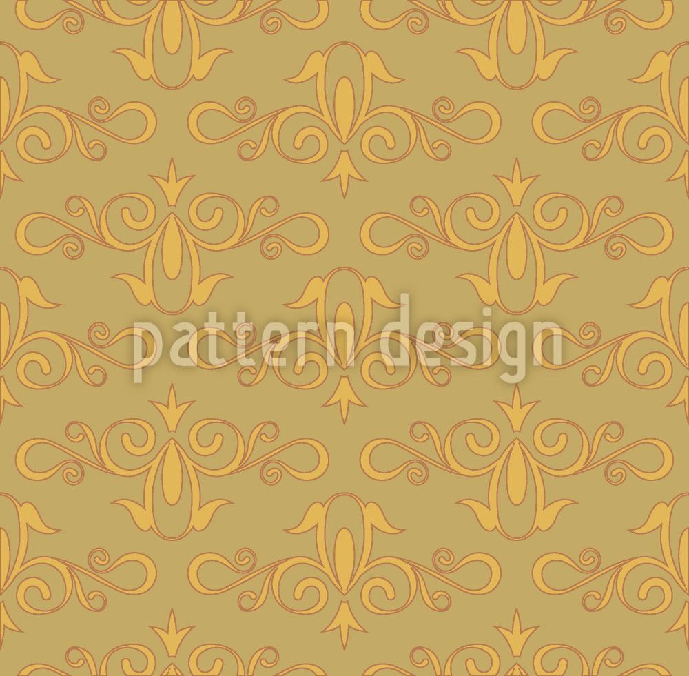 patterned-wallpaper-cinderella-gold