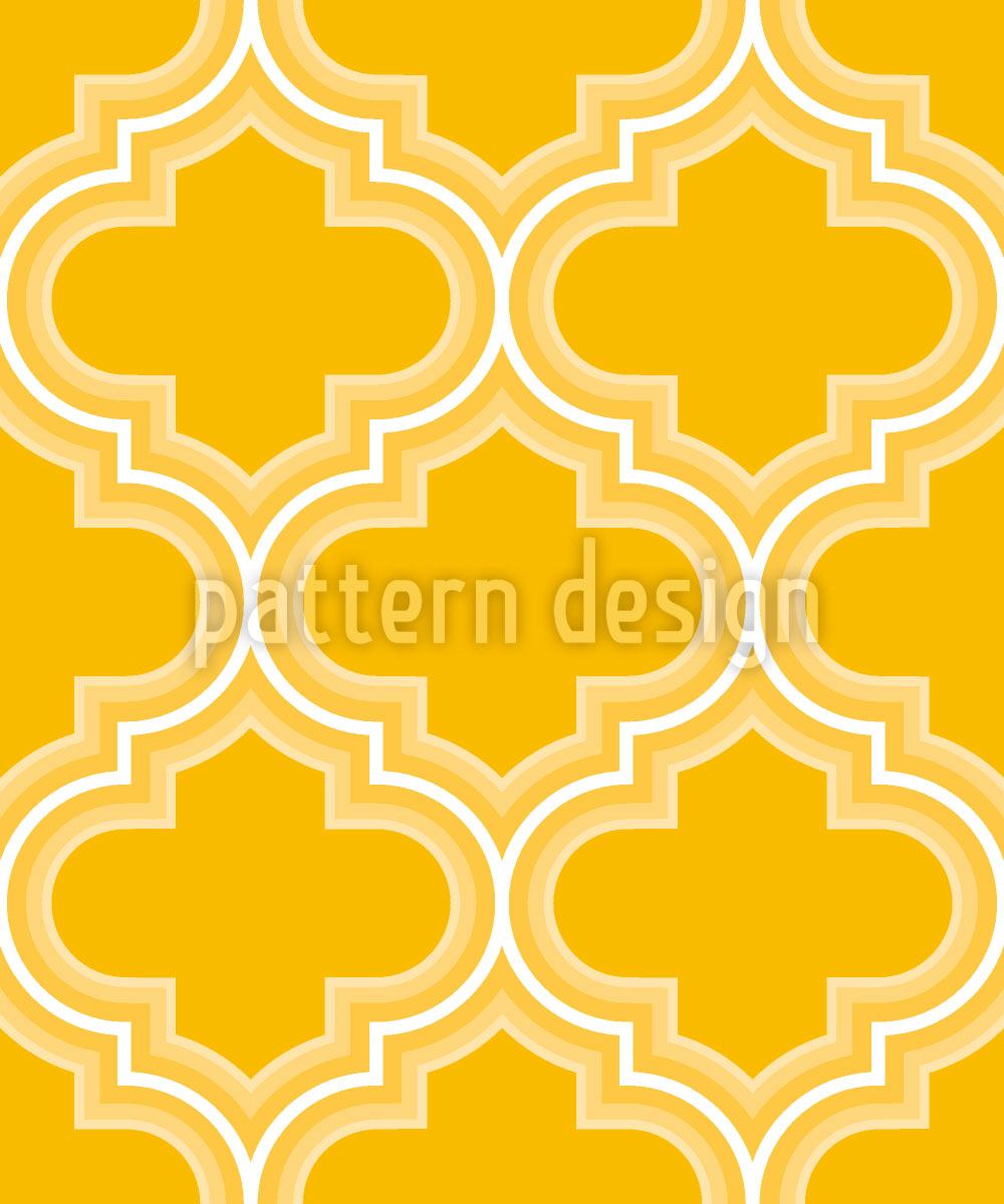 patterned-wallpaper-retro-morocco-yellow