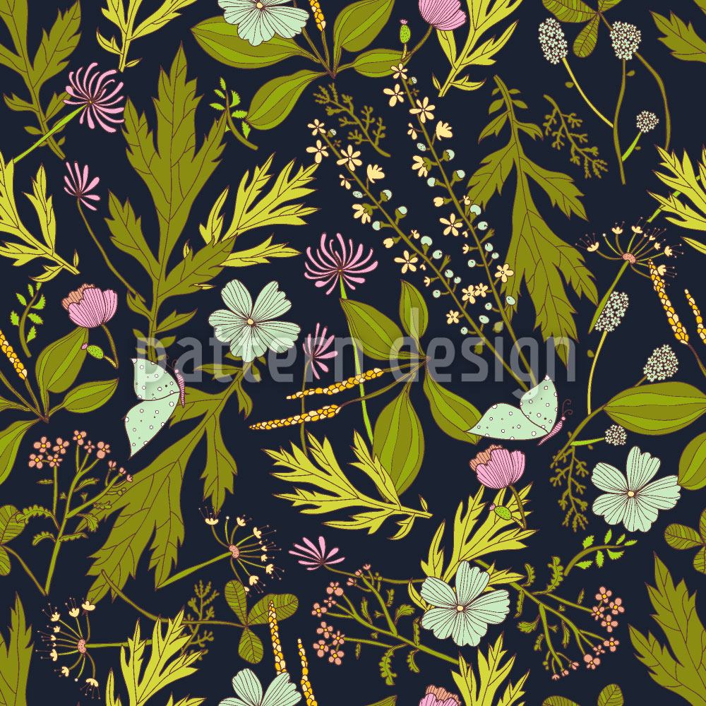 patterned-wallpaper-meadow-at-night