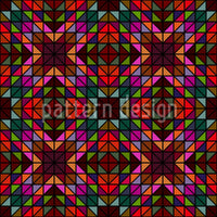 patterned-wallpaper-window-glass-mosaic