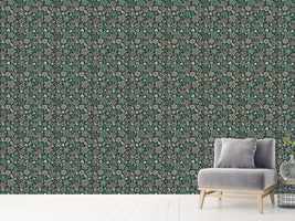 patterned-wallpaper-blossom-and-leaf-fantasy