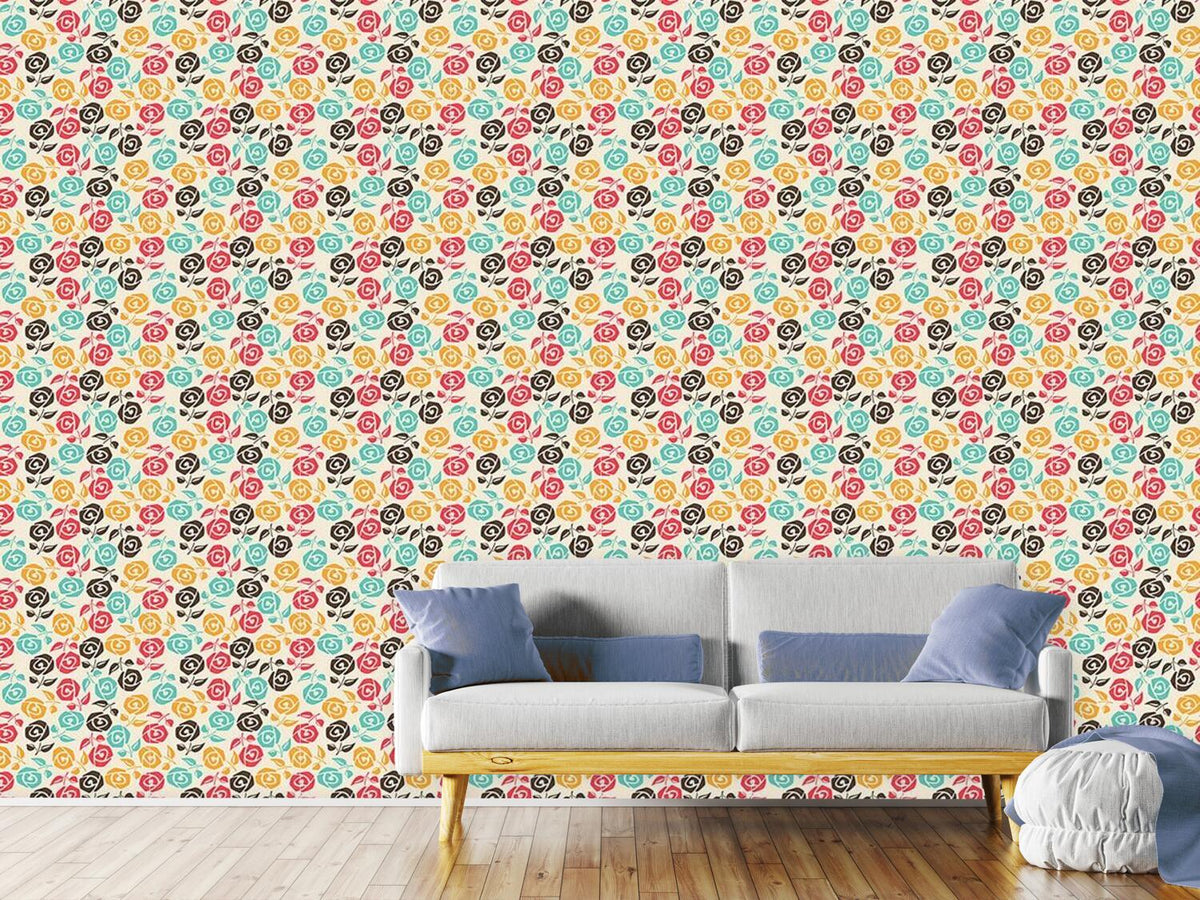 patterned-wallpaper-roses-for-my-rose