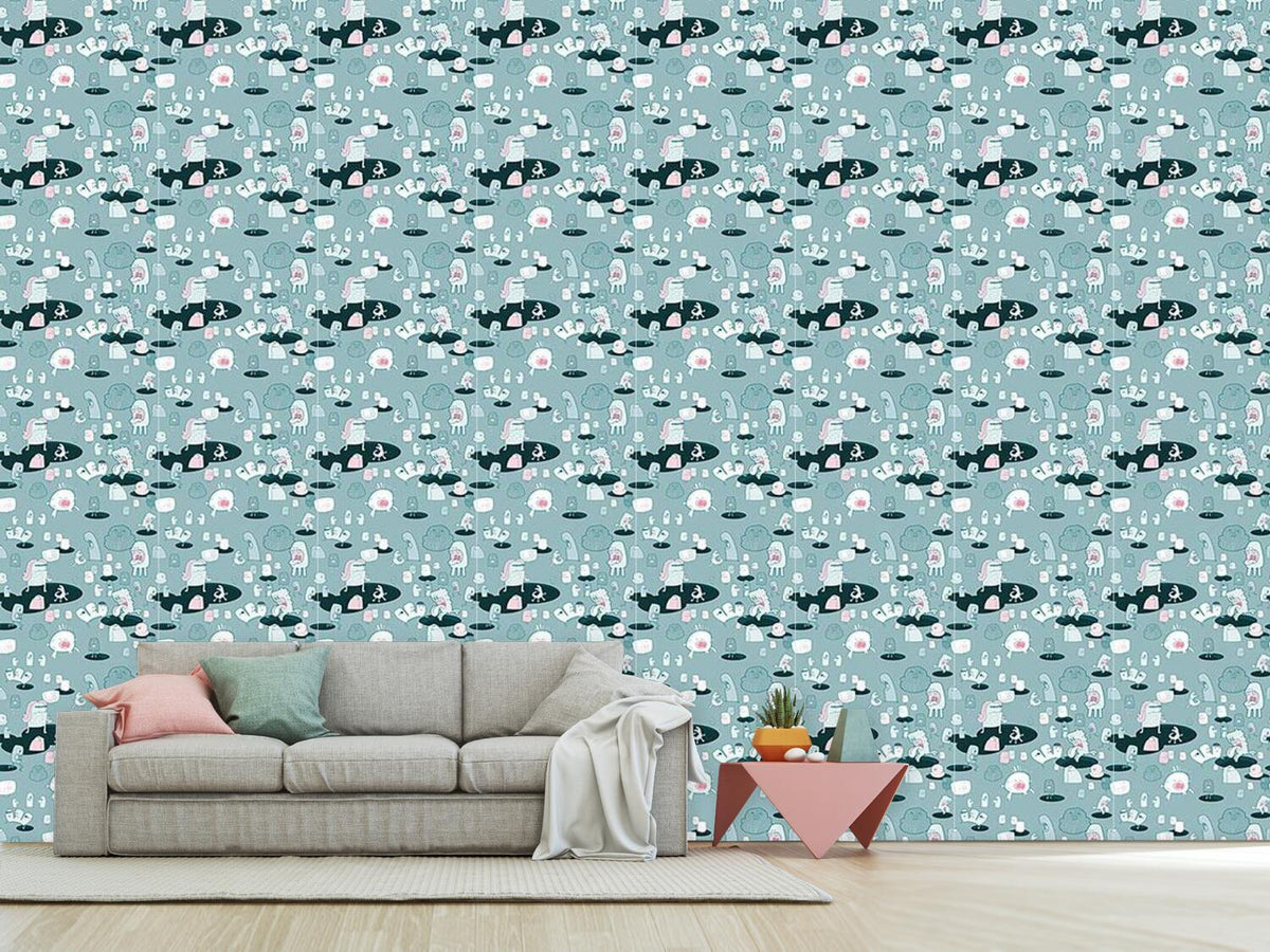 patterned-wallpaper-the-monster-come