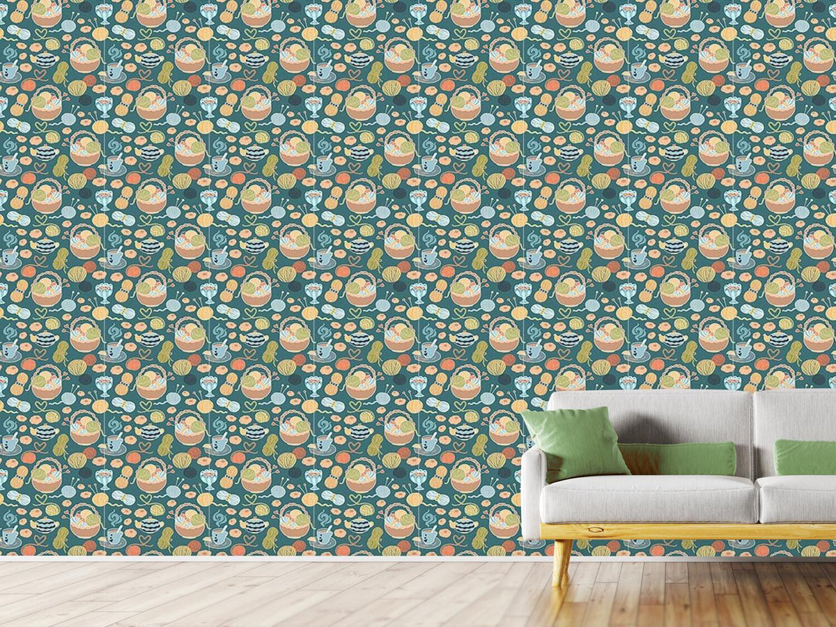 patterned-wallpaper-knitting-love