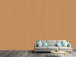 patterned-wallpaper-caramel-crosses