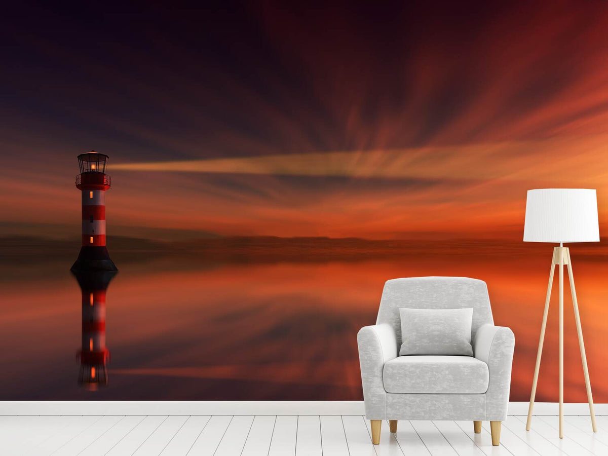 photo-wallpaper-red-sky-at-the-lighthouse