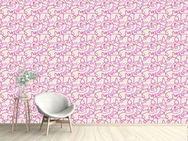 patterned-wallpaper-action-painting-pink