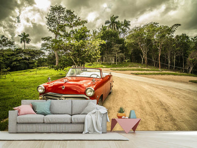 photo-wallpaper-a-vintage-car-in-cuba